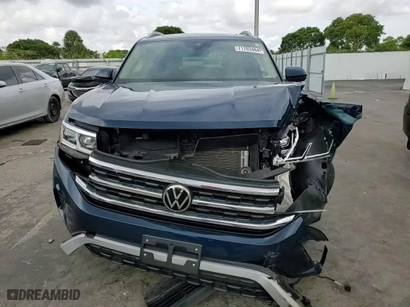 2021 Volkswagen Atlas 3.6L V6 SEL with VIN 1V2BR2CA0MC520619, listed as a Copart auction lot 71703464 with 32,646 mi miles and Salvage Title. Bid and sale history available at carsss.com. Image 12.
