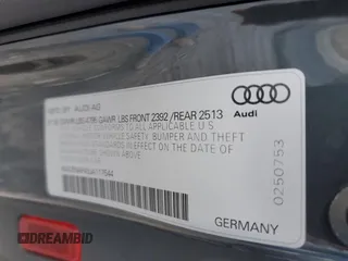 2018 Audi A4 Premium Plus with VIN WAUENAF49JA117544, listed as a Copart auction lot 43862915 with 60,999 mi miles and Clean Title. Bid and sale history available at carsss.com. Image 13.