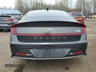 2023 Hyundai Sonata Hybrid Blue with VIN KMHL24JJ1PA067230, listed as a Copart auction lot 54816005 with 23,925 mi miles and Salvage Title. Bid and sale history available at carsss.com. Image 6.