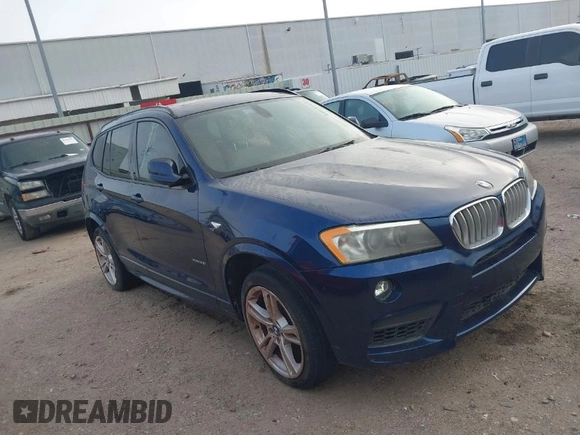 2011 BMW X3 35i with VIN 5UXWX7C5XBL732559, listed as a IAAI auction lot 41924705 with 164,290 mi miles and . Bid and sale history available at DreamBid. Image 1.