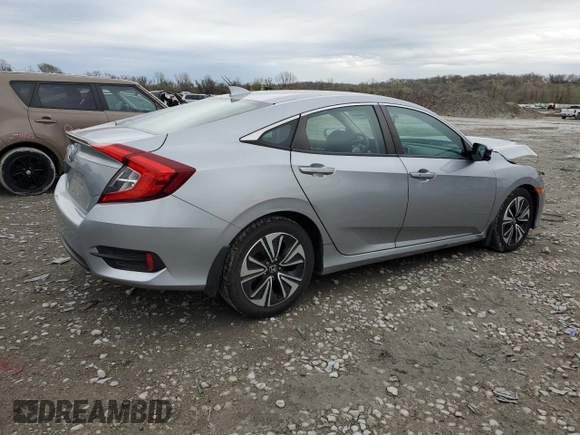 2017 Honda Civic EX-T with VIN 19XFC1F32HE031553, listed as a Copart auction lot 51698515 with 71,940 mi miles and Salvage Title. Bid and sale history available at carsss.com. Image 3.