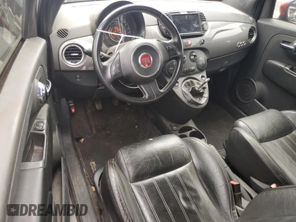 2013 FIAT 500 Turbo z VIN 3C3CFFHHXDT606217, wystawiony jako Copart lot #56001855 z przebiegiem 96 453 mil mil oraz Czysty tytuł • Clean title. Historia ofert i sprzedaży dostępna na DreamBid. Obrazek 8.