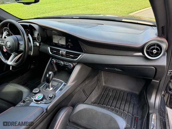 2018 Alfa Romeo Giulia Quadrifoglio with VIN ZARFAEAVXJ7583657, listed as a Copart auction lot 85448254 with 47,568 mi miles and Clean Title. Bid and sale history available at carsss.com. Image 9.