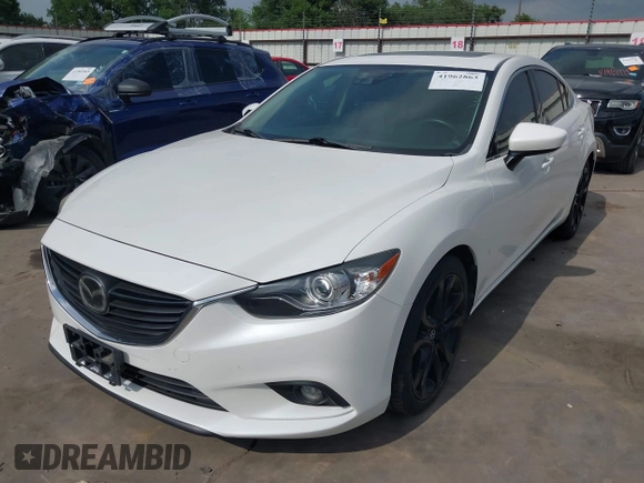 2015 Mazda 6 i Grand Touring with VIN JM1GJ1W58F1193344, listed as a IAAI auction lot 41962863 with 108,897 mi miles and . Bid and sale history available at carsss.com. Image 18.