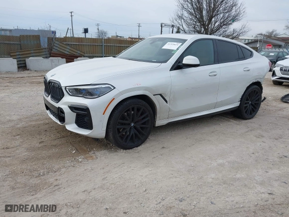 2023 BMW X6 xDrive40i with VIN 5UXCY6C08P9P28397, listed as a IAAI auction lot 41325621 with 66,412 mi miles. Bid and sale history available at carsss.com. Image 21.