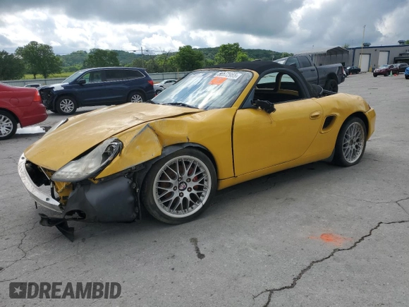 2002 Porsche Boxster with VIN WP0CA29842U621851, listed as a Copart auction lot 56872965 with Not provided miles and Clean title. Bid and sale history available at DreamBid. Image 1.