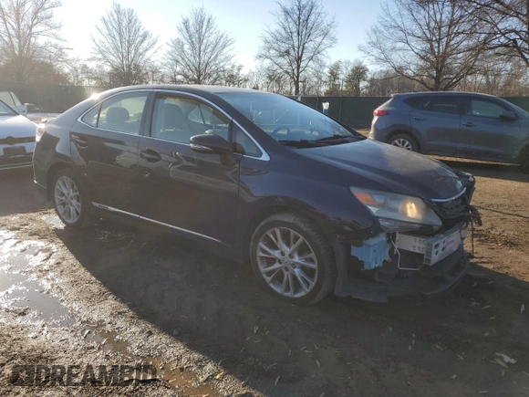 2010 Lexus HS 250h with VIN JTHBB1BA6A2020658, listed as a Copart auction lot 89001325 with 164,075 mi miles and Salvage Title. Bid and sale history available at DreamBid. Image 4.