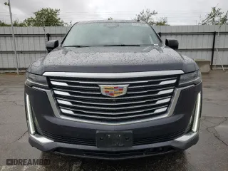 2022 Cadillac Escalade Premium Luxury Platinum with VIN 1GYS4DKL8NR201234, listed as a Copart auction lot 47799635 with 27,893 mi miles and Clean Title. Bid and sale history available at carsss.com. Image 5.