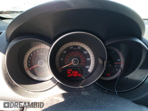 2011 Kia Forte EX with VIN KNAFU4A25B5452938, listed as a Copart auction lot 46261805 with 243,645 mi miles and Salvage Title. Bid and sale history available at carsss.com. Image 9.