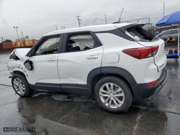 2023 Chevrolet TrailBlazer LS with VIN KL79MMS24PB174621, listed as a Copart auction lot 47887315 with 28,618 mi miles and Salvage Title. Bid and sale history available at carsss.com. Image 2.
