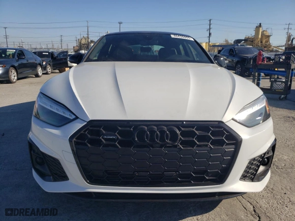 2022 Audi A5 Sportback S line Premium Plus with VIN WAUFACF59NA036277, listed as a Copart auction lot 46436005 with 25,624 mi miles and Salvage Title. Bid and sale history available at carsss.com. Image 5.