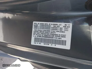2011 Honda Odyssey EX-L with VIN 5FNRL5H68BB092628, listed as a IAAI auction lot 41820351 with 243,538 mi miles. Bid and sale history available at carsss.com. Image 9.