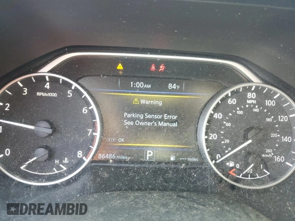 2018 Nissan Maxima SL with VIN 1N4AA6AP1JC393934, listed as a Copart auction lot 51809065 with 86,486 mi miles and Salvage title. Bid and sale history available at DreamBid. Image 9.