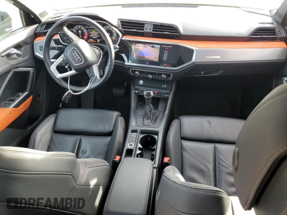 2019 Audi Q3 S line Premium Plus with VIN WA1EECF36K1070457, listed as a Copart auction lot 85830154 with 53,075 mi miles and Salvage Title. Bid and sale history available at carsss.com. Image 8.