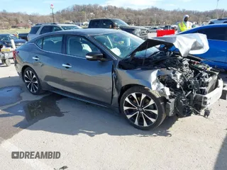 2018 Nissan Maxima SV with VIN 1N4AA6AP6JC368169, listed as a IAAI auction lot 41797219 with 43,166 mi miles. Bid and sale history available at carsss.com. Image 1.