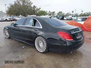 2015 Mercedes-Benz S-Class S 550 with VIN WDDUG8CB0FA162325, listed as a IAAI auction lot 41643485 with 114,766 mi miles. Bid and sale history available at carsss.com. Image 3.
