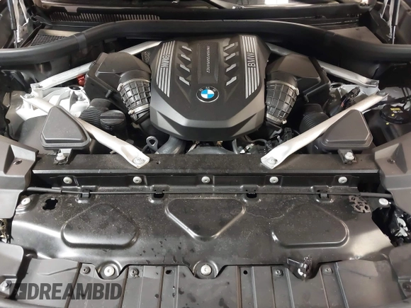 2022 BMW X5 M50i with VIN 5UXJU4C01N9M81857, listed as a IAAI auction lot 41592857 with 15,122 mi miles. Bid and sale history available at carsss.com. Image 10.