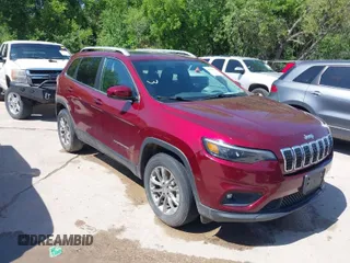 2019 Jeep Cherokee Latitude Plus with VIN 1C4PJMLB5KD257070, listed as a IAAI auction lot 41985941 with 83,079 mi miles. Bid and sale history available at carsss.com. Image 1.