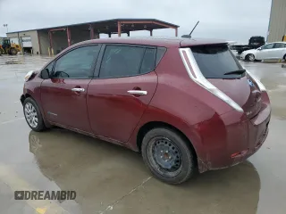 2016 Nissan LEAF S with VIN 1N4BZ0CPXGC313658, listed as a Copart auction lot 40262153 with 48,274 mi miles. Bid and sale history available at carsss.com. Image 2.