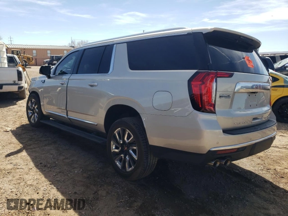2021 GMC Yukon XL Denali with VIN 1GKS2JKL1MR206370, listed as a Copart auction lot 49702315 with 62,857 mi miles and Salvage Title. Bid and sale history available at carsss.com. Image 2.