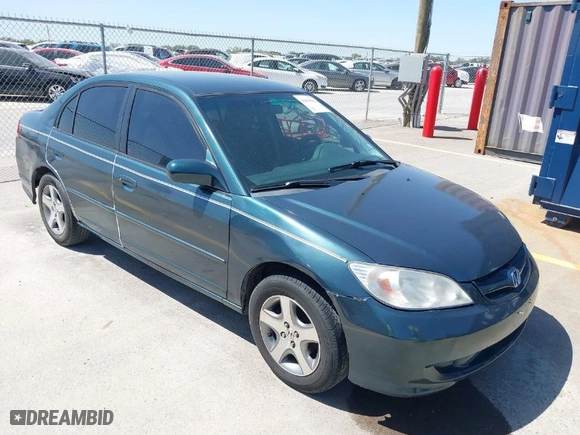 2004 Honda Civic LX with VIN 2HGES16514H547323, listed as a IAAI auction lot 41831984 with 258,385 mi miles. Bid and sale history available at carsss.com. Image 1.