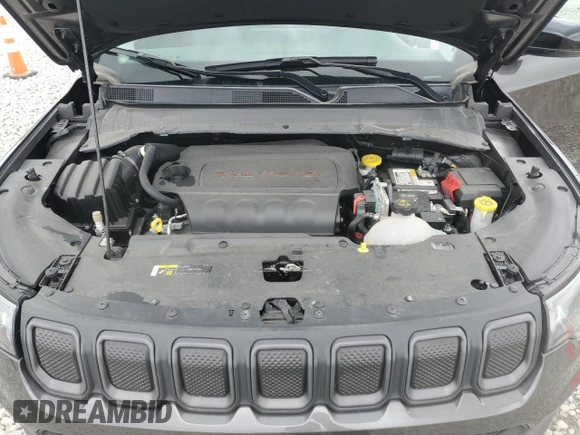 2022 Jeep Compass Trailhawk with VIN 3C4NJDDB9NT233908, listed as a Copart auction lot 56428125 with 16,570 mi miles and Salvage title. Bid and sale history available at DreamBid. Image 12.