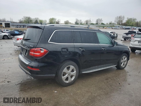 2018 Mercedes-Benz GLS 450 with VIN 4JGDF6EE4JB078967, listed as a Copart auction lot 51867325 with 109,061 mi miles and Salvage Title. Bid and sale history available at DreamBid. Image 3.