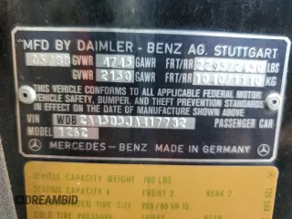 1988 Mercedes-Benz 560 z VIN WDBCA45D3JA417782, wystawiony jako Copart lot #57804865 z przebiegiem 148 888 mil mil oraz Tytuł czysty. Historia ofert i sprzedaży dostępna na DreamBid. Obrazek 12.