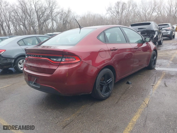 2015 Dodge Dart SE with VIN 1C3CDFAA3FD276240, listed as a IAAI auction lot 41110906 with 78,578 mi miles. Bid and sale history available at carsss.com. Image 4.