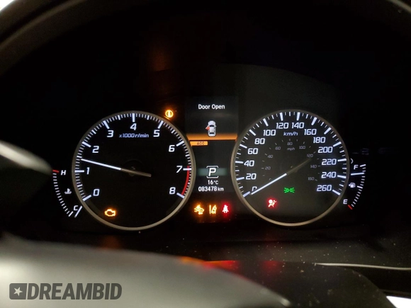 2020 Acura ILX Premium with VIN 19UDE2F78LA801083, listed as a Copart auction lot 41884424 with 83,478 mi miles and Salvage title. Bid and sale history available at DreamBid. Image 9.