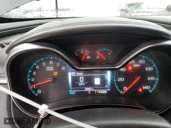 2018 Chevrolet Impala Premier with VIN 2G1125S31J9105505, listed as a Copart auction lot 86197984 with 55,837 mi miles and Salvage Title. Bid and sale history available at DreamBid. Image 9.