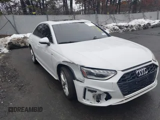 2021 Audi A4 S line Premium Plus with VIN WAUEAAF48MA014602, listed as a IAAI auction lot 41558351 with 44,229 mi miles and . Bid and sale history available at DreamBid. Image 1.
