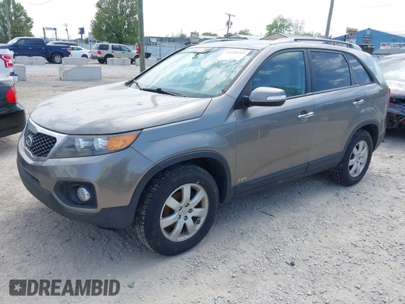 2011 Kia Sorento LX with VIN 5XYKTDA15BG178563, listed as a IAAI auction lot 42259714 with 174,268 mi miles and . Bid and sale history available at DreamBid. Image 2.