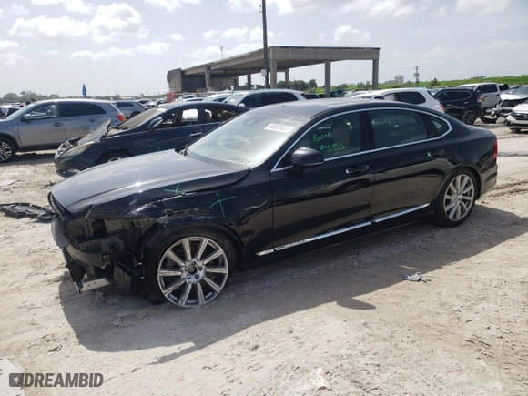 2019 Volvo S90 Inscription with VIN LVYA22ML2KP080211, listed as a Copart auction lot 60359653 with 129,128 mi miles. Bid and sale history available at carsss.com. Image 1.