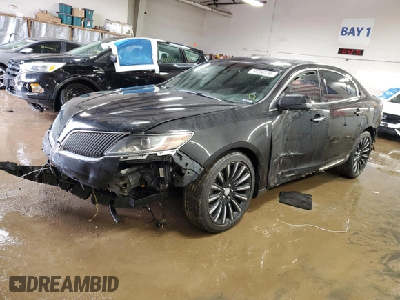 2015 Lincoln MKS with VIN 1LNHL9DK6FG601516, listed as a Copart auction lot 50250795 with 71,103 mi miles and Salvage Title. Bid and sale history available at carsss.com. Image 1.