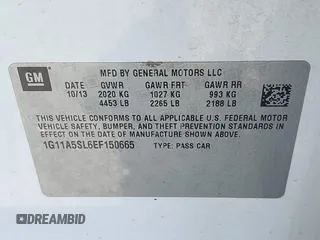 2014 Chevrolet Malibu LS with VIN 1G11A5SL6EF150665, listed as a IAAI auction lot 41987857 with 284,283 mi miles and . Bid and sale history available at DreamBid. Image 9.
