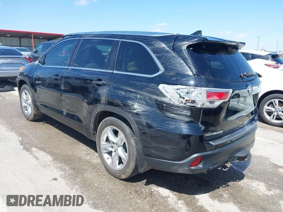 2015 Toyota Highlander Limited with VIN 5TDDKRFH4FS209616, listed as a IAAI auction lot 41961949 with 254,211 mi miles and . Bid and sale history available at DreamBid. Image 3.
