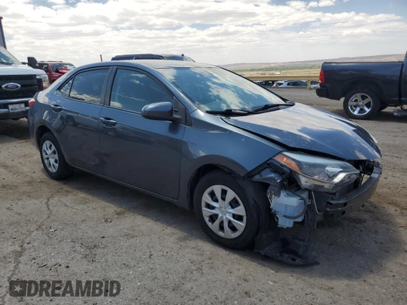 2016 Toyota Corolla L with VIN 2T1BURHE5GC514119, listed as a Copart auction lot 56582025 with 87,549 mi miles and Salvage title. Bid and sale history available at DreamBid. Image 4.