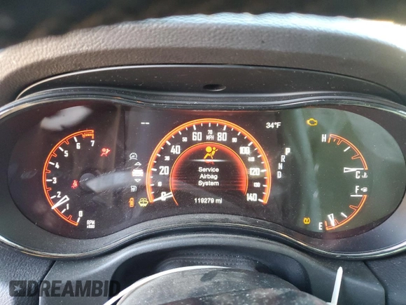 2020 Dodge Durango GT Plus with VIN 1C4RDHDG3LC296510, listed as a Copart auction lot 88560335 with 119,279 mi miles and Salvage Title. Bid and sale history available at carsss.com. Image 9.