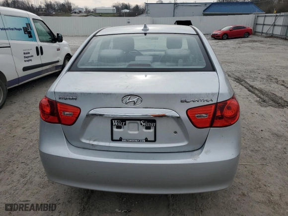 2010 Hyundai Elantra SE with VIN KMHDU4AD4AU178062, listed as a Copart auction lot 85087974 with 0 mi miles and Salvage Title. Bid and sale history available at carsss.com. Image 6.