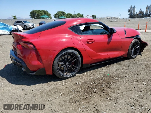 2020 Toyota Supra 3.0 z VIN WZ1DB4C09LW020555, wystawiony jako Copart lot #65440913 z przebiegiem Nie podano mil oraz . Historia ofert i sprzedaży dostępna na DreamBid. Obrazek 3.