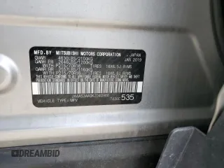 2019 Mitsubishi Eclipse Cross ES z VIN JA4AS3AA0KZ040966, wystawiony jako Copart lot #58783135 z przebiegiem 62 974 mil mil oraz Szkoda całkowita • Salvage title. Historia ofert i sprzedaży dostępna na DreamBid. Obrazek 12.
