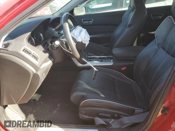 2018 Acura TLX Advance with VIN 19UUB2F79JA000376, listed as a Copart auction lot 43518515 with 30,926 mi miles and Salvage Title. Bid and sale history available at DreamBid. Image 7.