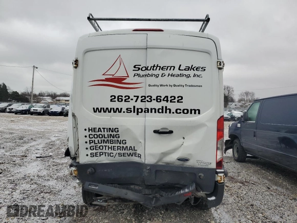 2015 Ford Transit with VIN 1FTNR2CG4FKB21496, listed as a Copart auction lot 43830175 with 157,684 mi miles and Clean Title. Bid and sale history available at DreamBid. Image 6.