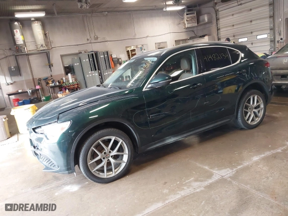 2019 Alfa Romeo Stelvio Ti Sport with VIN ZASPAKBN8K7C34596, listed as a IAAI auction lot 41482134 with 81,942 mi miles. Bid and sale history available at carsss.com. Image 17.