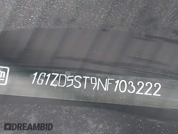 2022 Chevrolet Malibu LT with VIN 1G1ZD5ST9NF103222, listed as a IAAI auction lot 41668416 with 44,007 mi miles and . Bid and sale history available at DreamBid. Image 9.