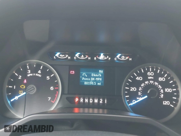 2017 Ford F-150 XL with VIN 1FTEW1CFXHKC00717, listed as a IAAI auction lot 42425695 with 80,199 mi miles and . Bid and sale history available at DreamBid. Image 7.