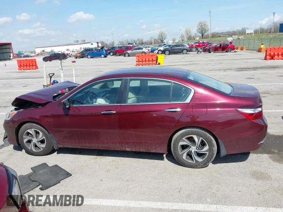 2016 Honda Accord Sedan LX with VIN 1HGCR2F32GA098244, listed as a IAAI auction lot 41869489 with Not Provided miles. Bid and sale history available at carsss.com. Image 14.