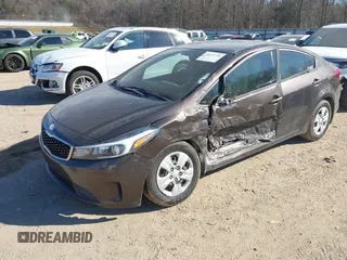 2018 Kia Forte LX with VIN 3KPFL4A76JE217369, listed as a IAAI auction lot 41673754 with 100,545 mi miles. Bid and sale history available at carsss.com. Image 2.