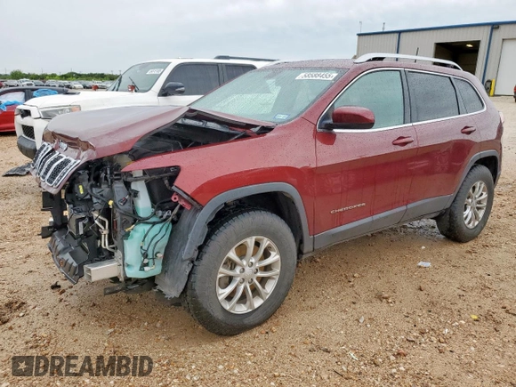 2019 Jeep Cherokee Latitude with VIN 1C4PJMCB5KD337646, listed as a Copart auction lot 58588455 with 120,845 mi miles and Salvage title. Bid and sale history available at DreamBid. Image 1.
